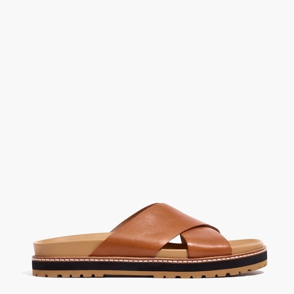 Madewell The Dayna Lugsole Slide Sandal in Leather 6 - Picture 4 of 14